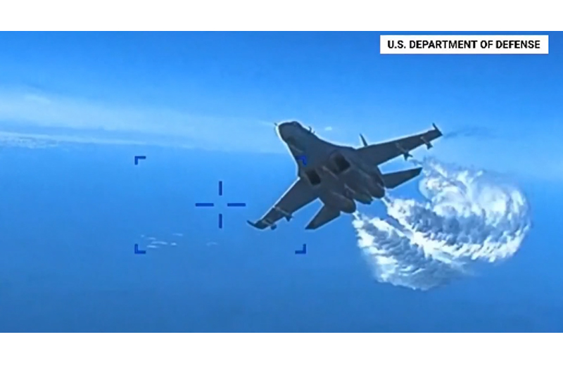 The US Navy has released a video of a Russian fighter jet intercepting and colliding with an American drone over the Black Sea. The incident occurred on June 4, 2022, and involved a Russian Su-27 fighter jet and a US MQ-9 Reaper drone, which was operating in international airspace.